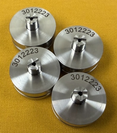 Laser marked part 6