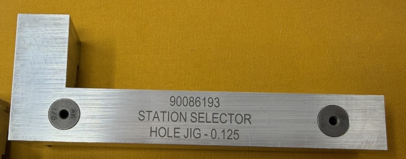 Laser marked part 22