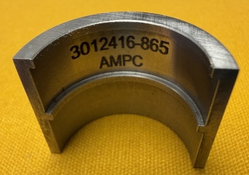 Laser marked part 8