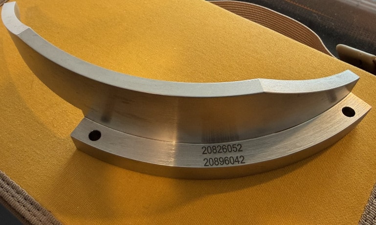 Laser marked part 23
