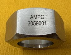 Laser marked part 25