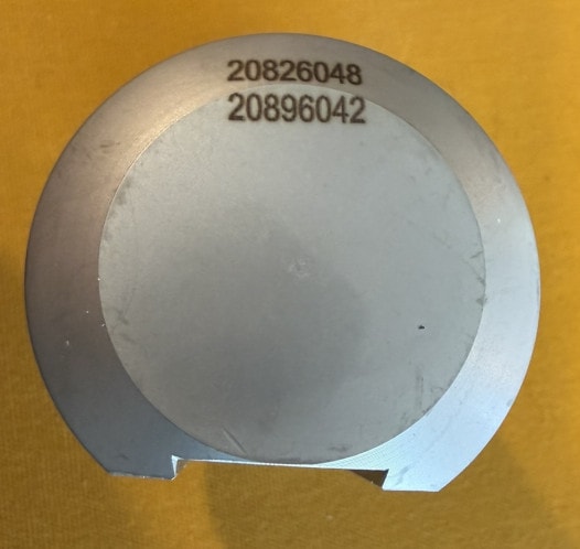 Laser marked part 18