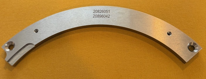 Laser marked part 26